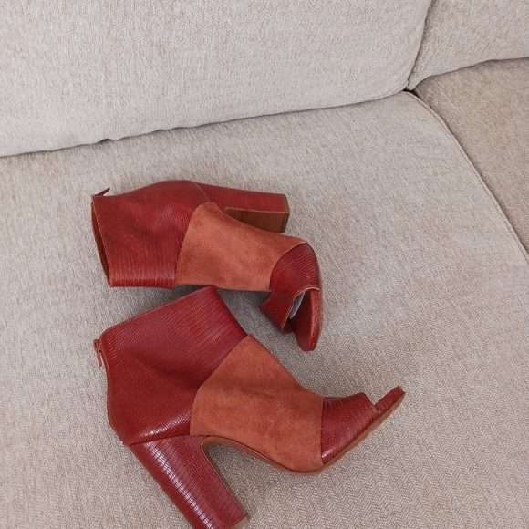 Maison Martin Margiela Paris brown embossed leather shoes - Picture 9 of 11